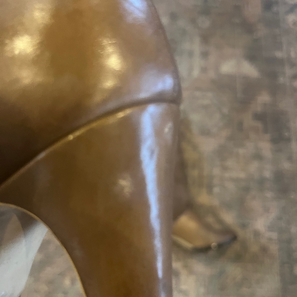 Vintage Brown Leather and Suede Boots Sz 8 - Picture 7 of 14